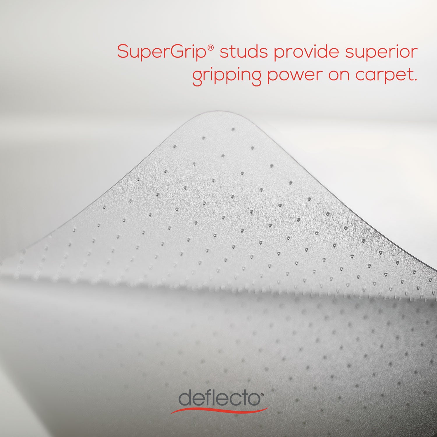 Deflecto EconoMat Chair Mat - Carpeted Floor - 48" Length x 36" Width x 0.063" Thickness - Rectangular - Polycarbonate - Clear - 1 Each