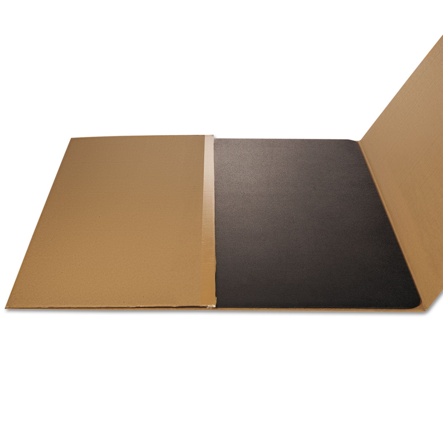 Deflecto Black EconoMat for Hard Floors - Hard Floor - 53" Length x 45" Width - Rectangular - Vinyl - Black - 1 Each