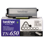 Brother TN650 Original Laser Toner Cartridge - Black - 1 Each