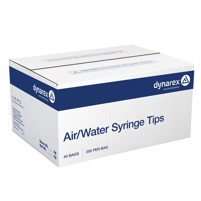 Air-Water Syringe Tips, Blue - 250 pcs per Box/40 Boxes per Case