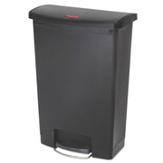24 gal Capacity - 32.5" Height x 13.9" Width - Resin, Poly, Plastic - Black - 1 Each