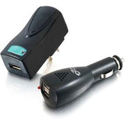 C2G Ac and Dc to USB Travel Charger Bundle, 22330