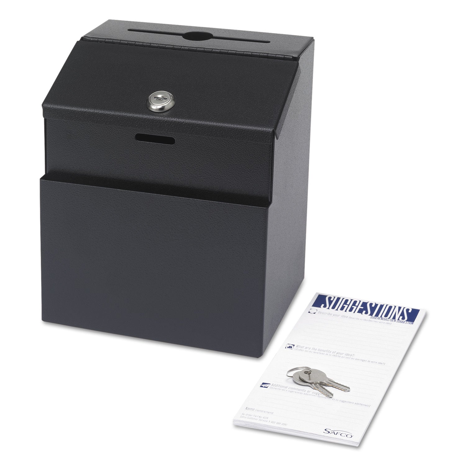 Suggestion Box Steel Blk
