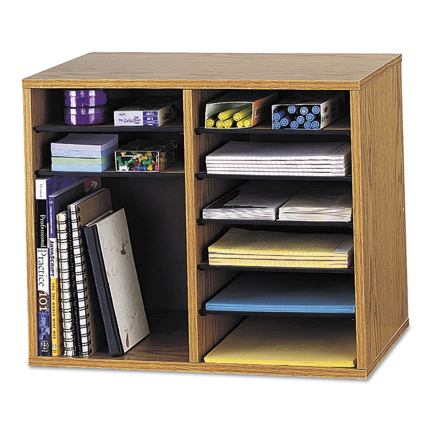Orgnzr Wood Adj 12 Comp Mok