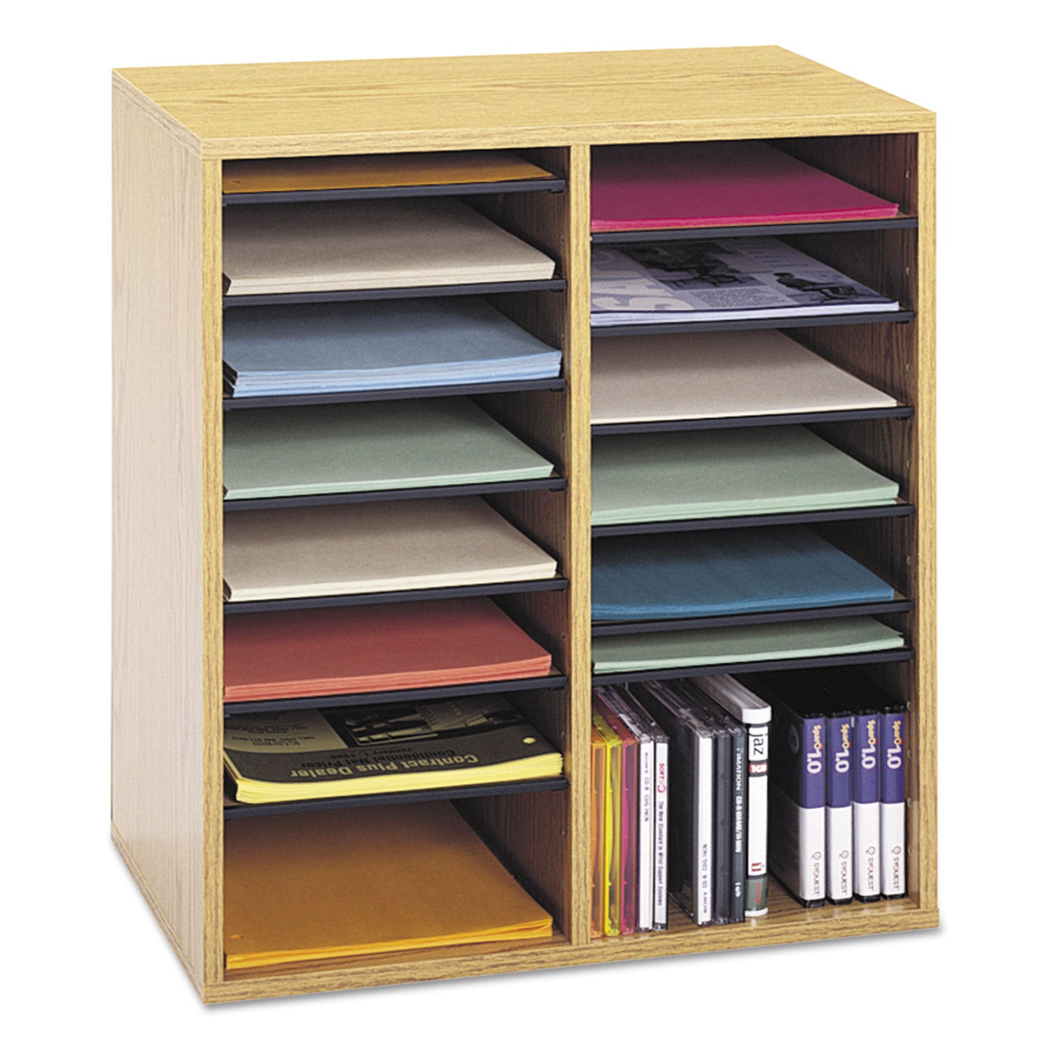 Orgnzr Wood Adj 16 Comp Mok