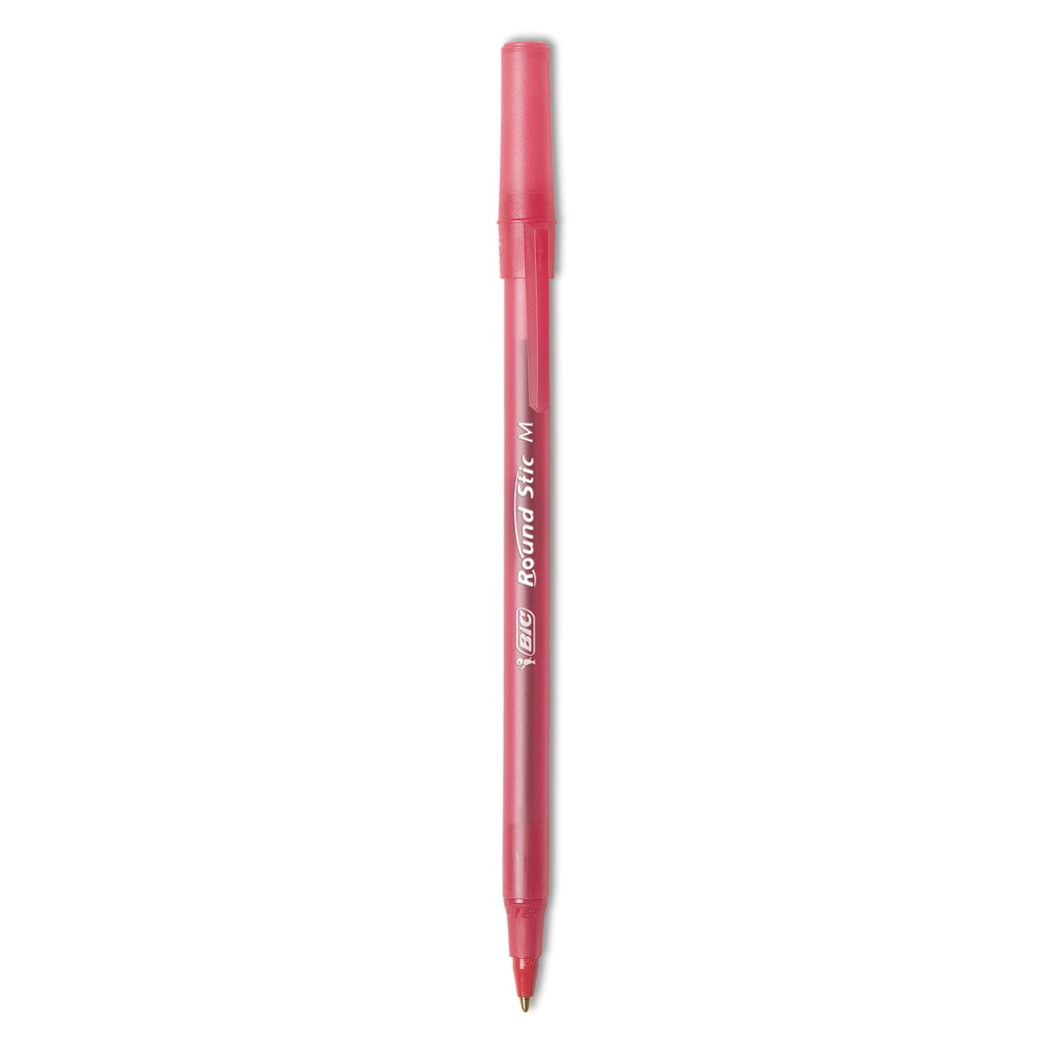 Round Stic® Pen, Medium Point, Red, Pack of 12