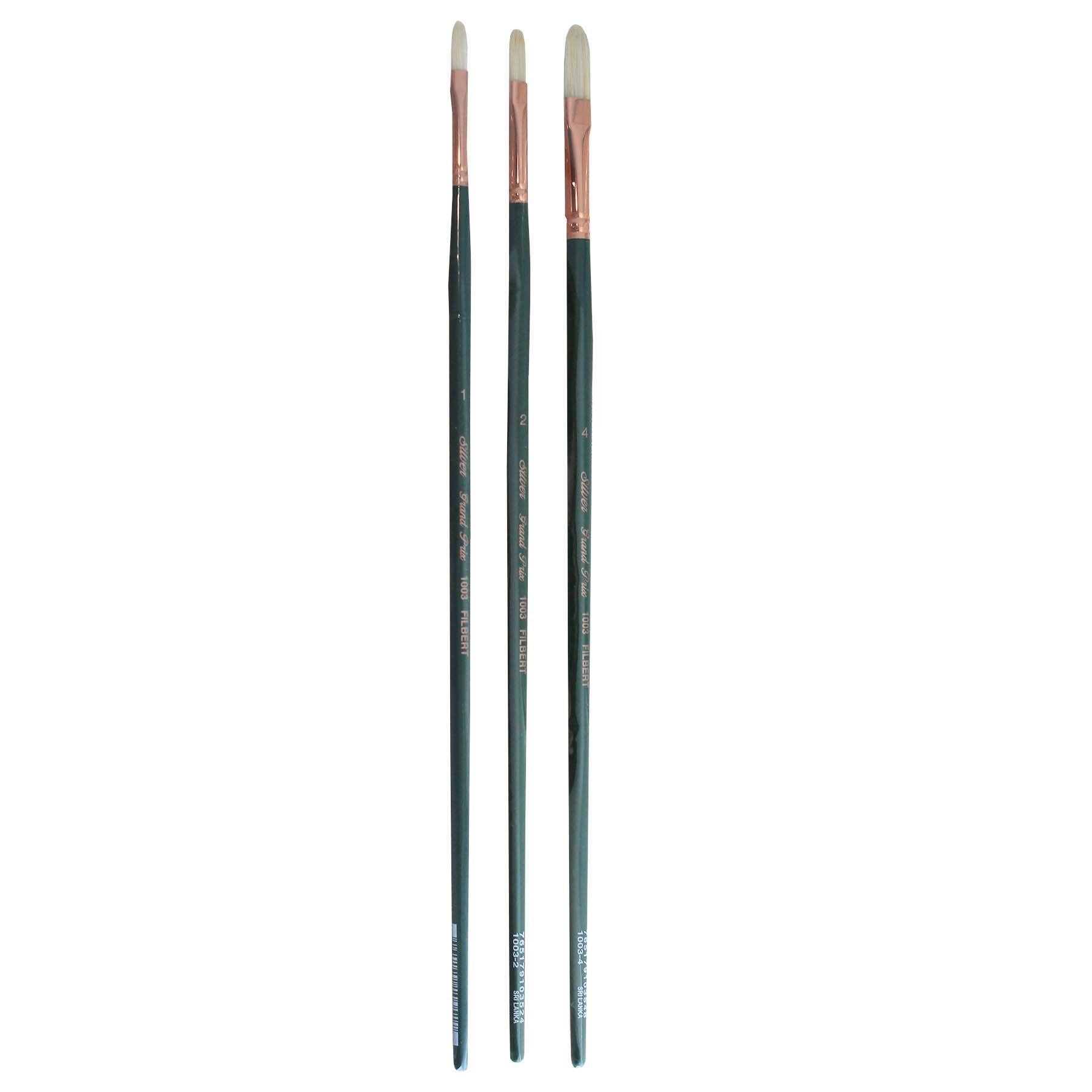 Grand Prix Small Filberts, 4 Brushes