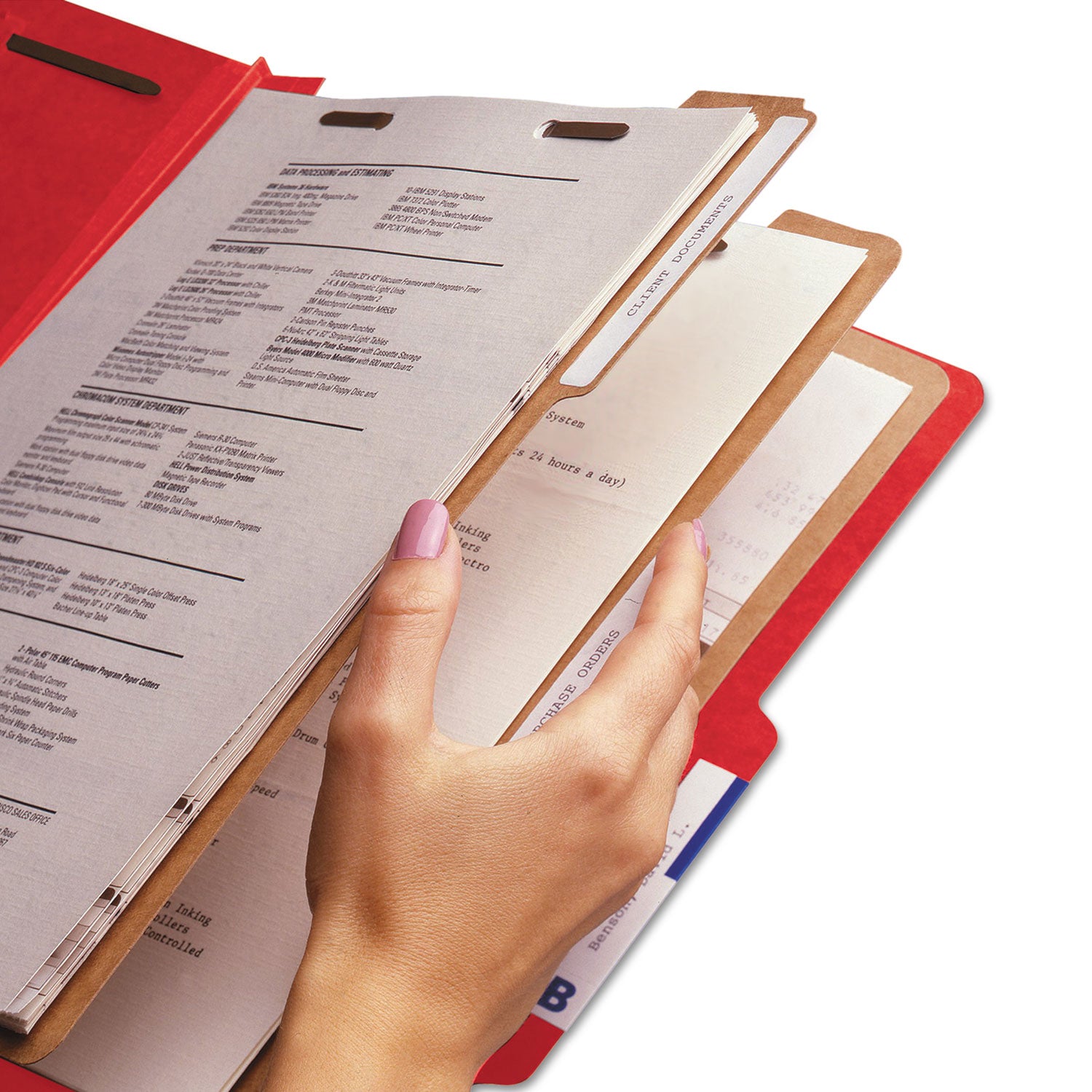 Smead SafeSHIELD 2/5 Tab Cut Legal Recycled Classification Folder