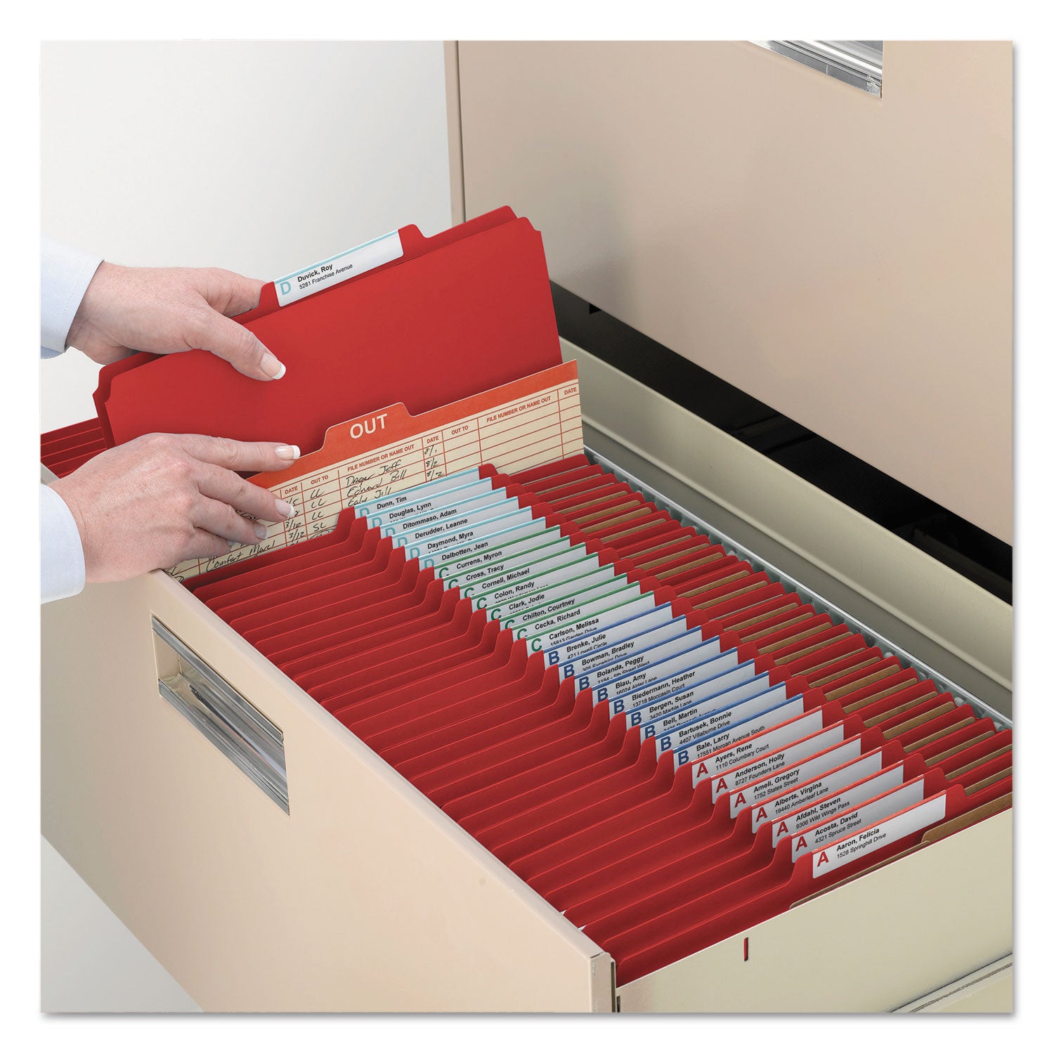 Smead SafeSHIELD 2/5 Tab Cut Legal Recycled Classification Folder