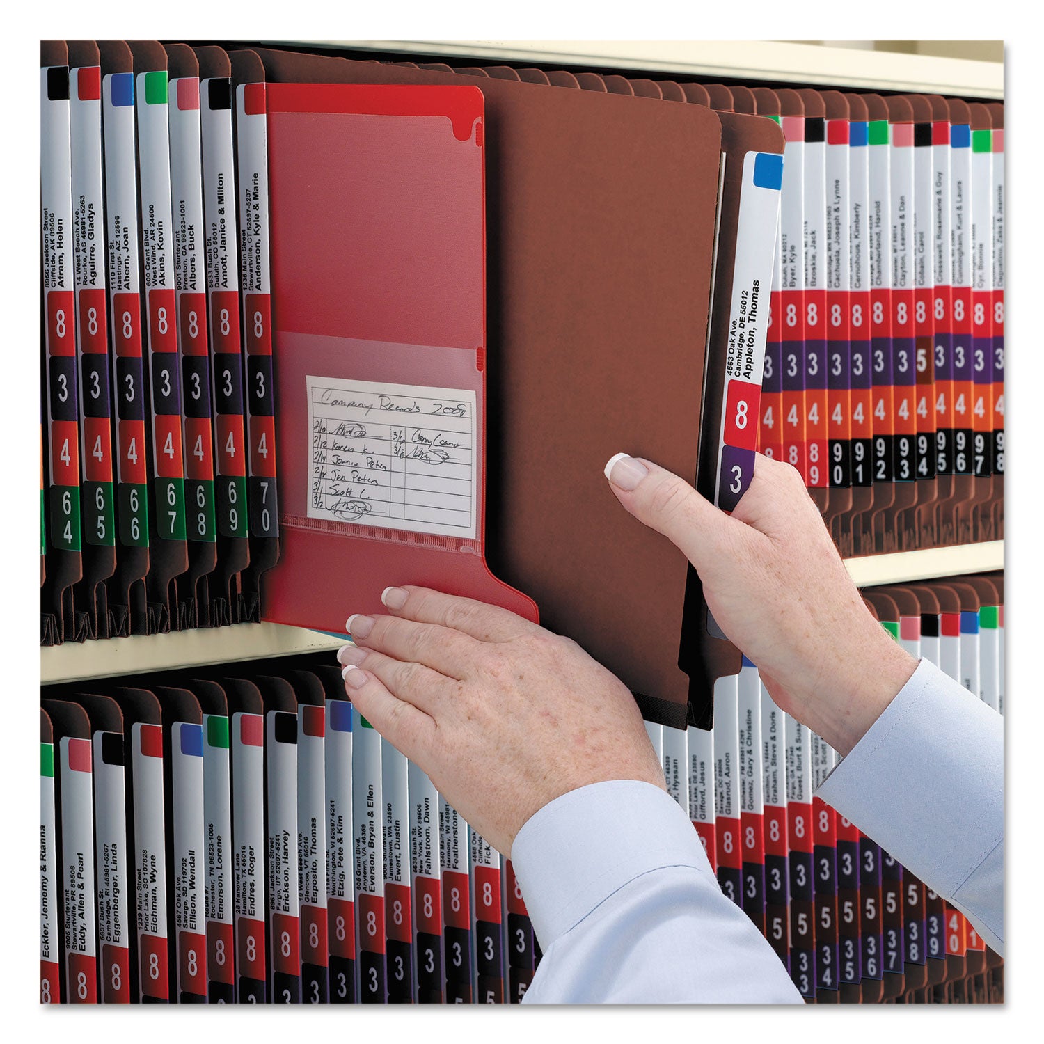 Smead Straight Tab Cut Letter Recycled Classification Folder