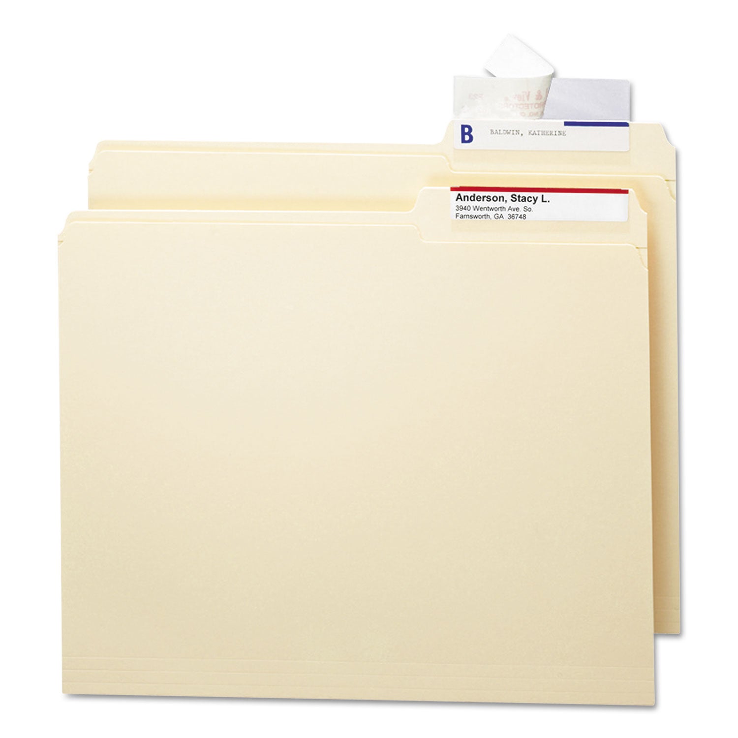 Smead Seal and View Label Protectors - 1.68" Length x 3.50" Width - Rectangle - Self-adhesive - Clear - Polylaminate - 1Pack