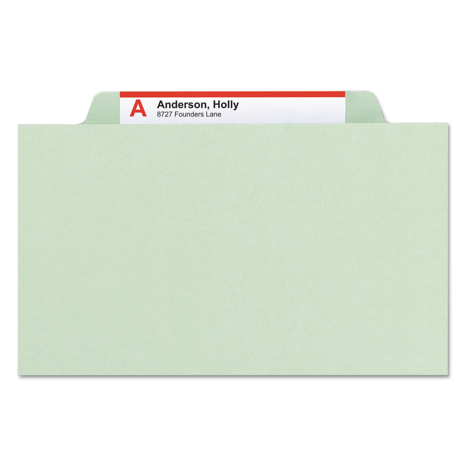 Smead SafeSHIELD Legal Size Classification Folders, 2/5 Tab Cut, 3" Expansion, 2 Fasteners, 3 Dividers, Heavy Duty Pressboard, Gray/Green, 100% Recycled, 10/Box