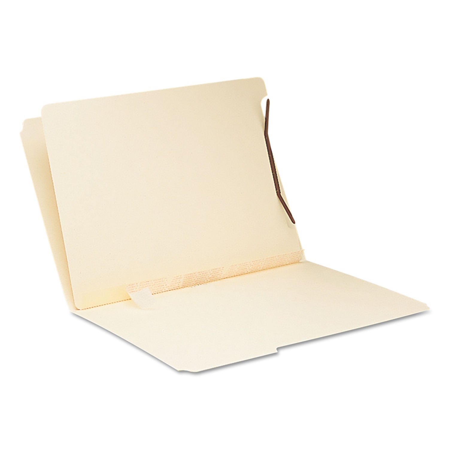 Smead Self-Adhesive Folder Dividers with Twin-Prong Fastener - For Letter 8 1/2" x 11" Sheet - Manila - 100 / Box