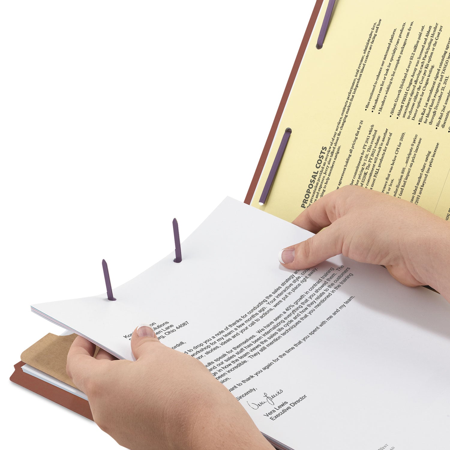 Smead SafeSHIELD 2/5 Tab Cut Legal Recycled Classification Folder, 8 1/2" x 14", 2" Expansion, 1 Divider, Red, Heavy Duty, Tear Resistant, 100% Recycled, 10/Box