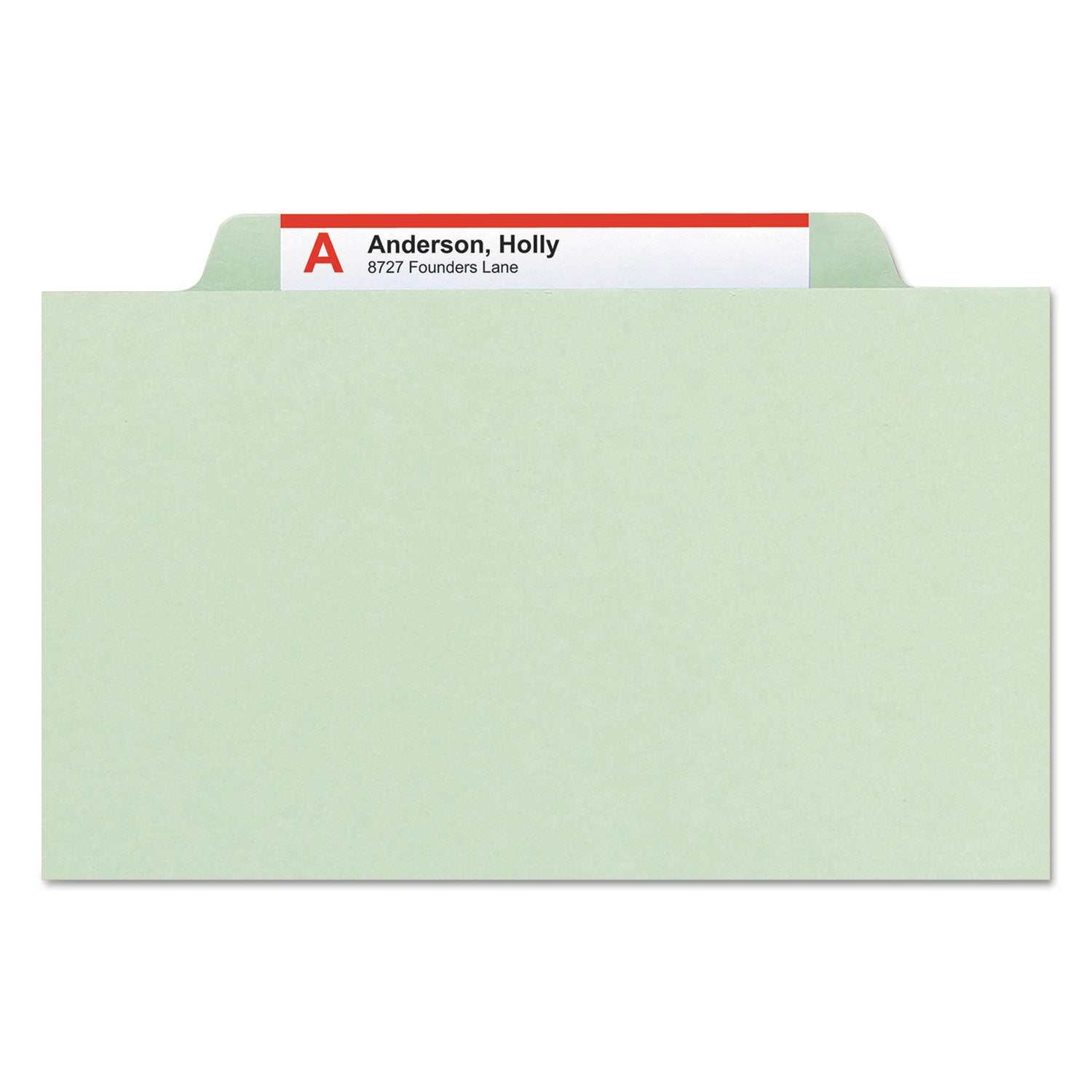 Smead SafeSHIELD 2/5 Tab Cut Legal Recycled Classification Folder, 8.5" x 14", 2" Expansion, 2 Fasteners, 2 Dividers, Pressboard, Gray/Green, Heavy Duty, Tear Resistant, 100% Recycled, 10/Box
