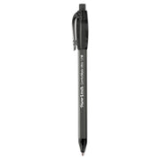 Paper Mate Comfort Mate Retractable Pens - Fine Pen Point - Retractable - Black Ink - Rubber Barrel - 1 Dozen
