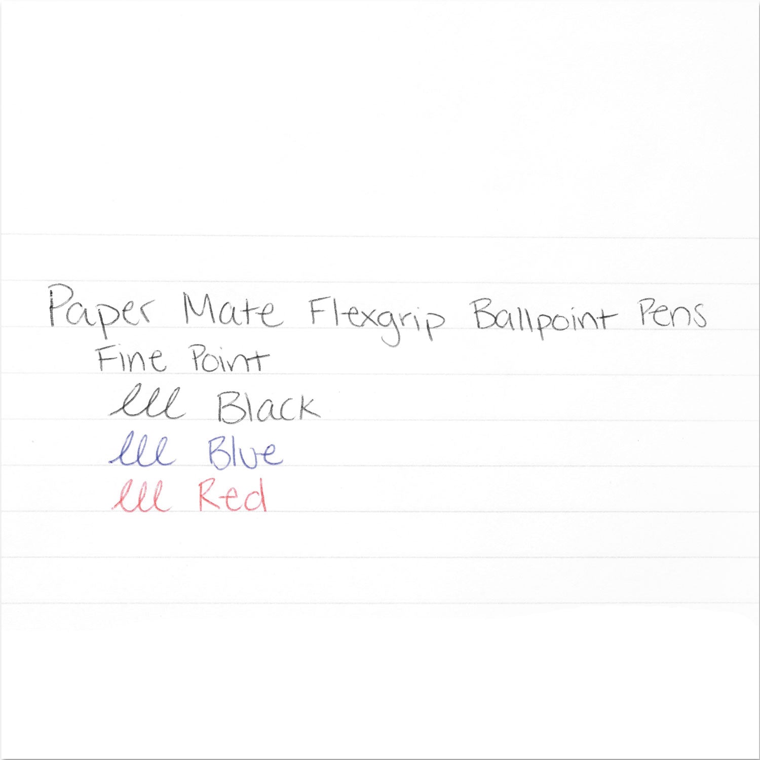 Paper Mate Flexgrip Ultra Retractable Pens - Fine Pen Point - Refillable - Retractable - Blue Ink - Alcohol Based - Rubber Barrel - 1 Dozen