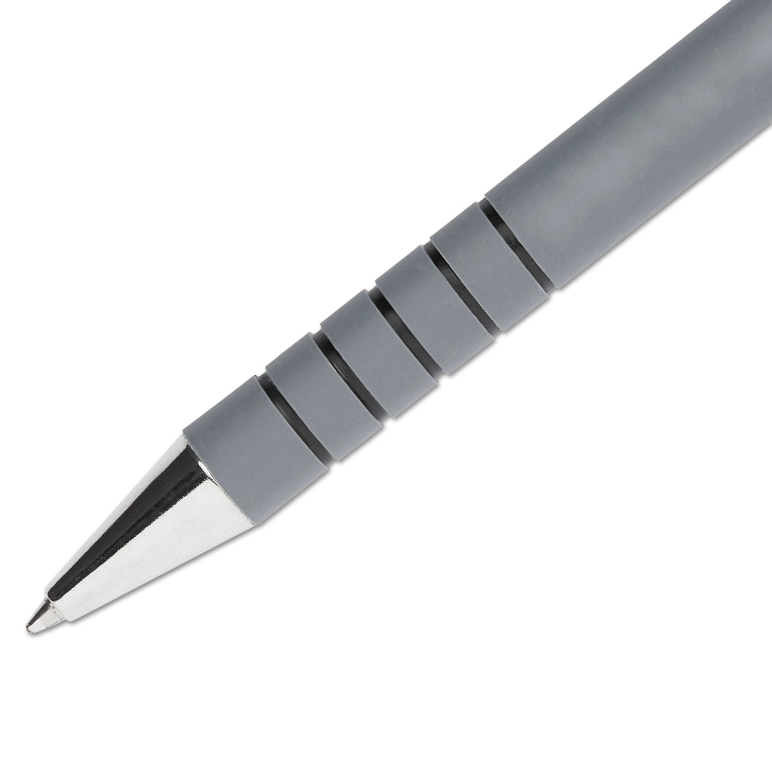 Paper Mate Flexgrip Ultra Retractable Pens - Fine Pen Point - Refillable - Retractable - Black Ink - Alcohol Based - Rubber Barrel - 1 Dozen