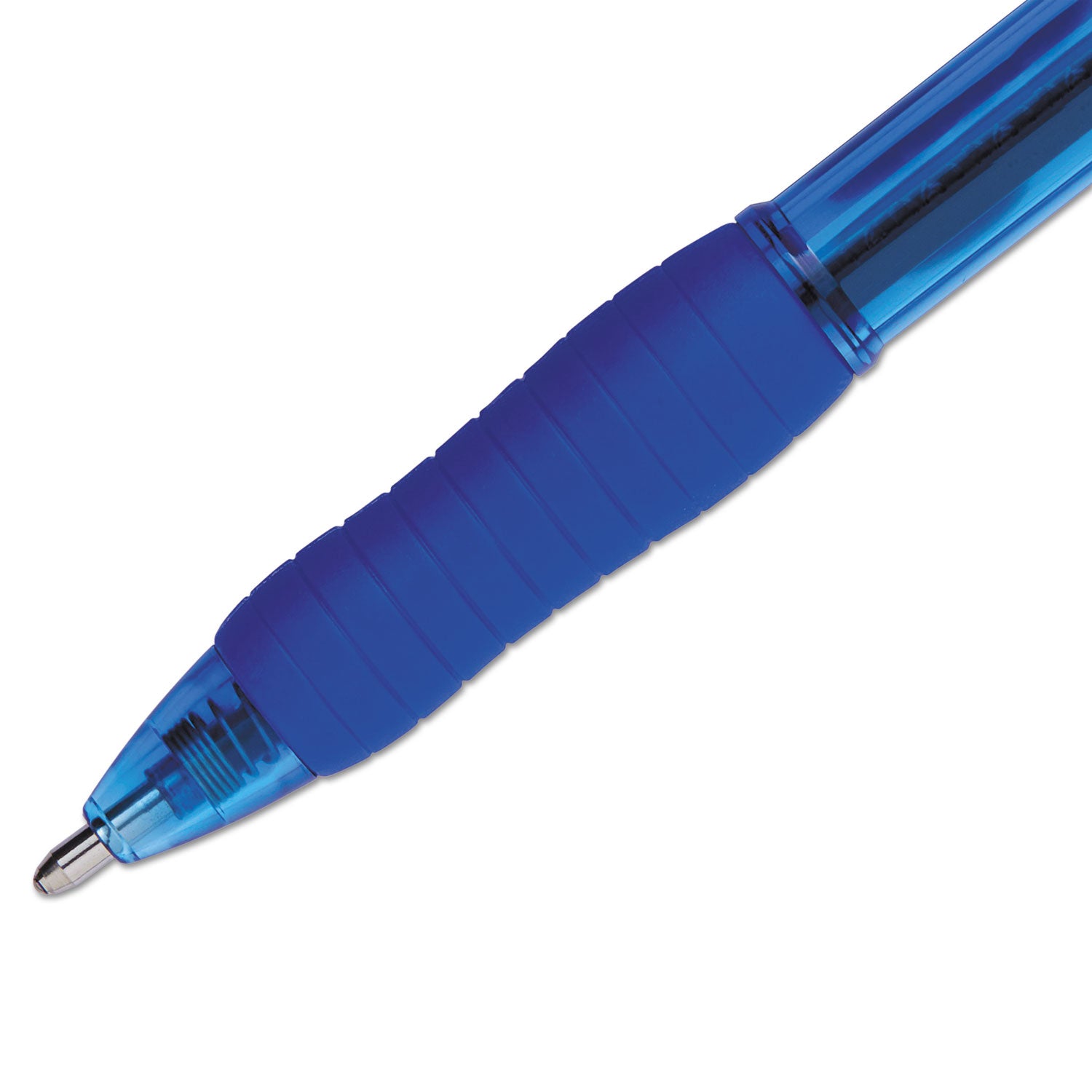 Paper Mate Retractable Profile Ballpoint Pens - 1.4 mm Bold Pen Point - Retractable - Blue Ink - Gel-based - Blue Barrel - 1 Dozen