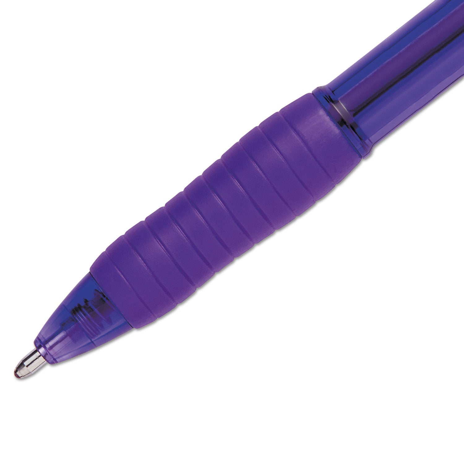 Paper Mate Profile Retractable Ballpoint Pens - 1.4 mm Super Bold Bullet Pen Point - Retractable - Purple Ink - Gel-based - Purple Barrel - 1 Dozen