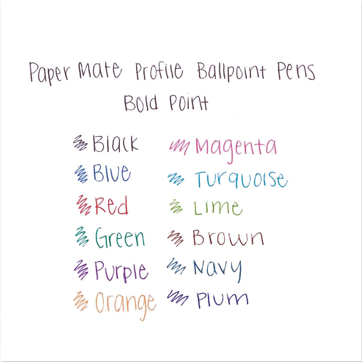 Paper Mate Profile Retractable Ballpoint Pens - 1.4 mm Super Bold Bullet Pen Point - Retractable - Purple Ink - Gel-based - Purple Barrel - 1 Dozen