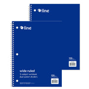 (2 EA) 3-SUBJECT NOTEBOOK 120CT BLU