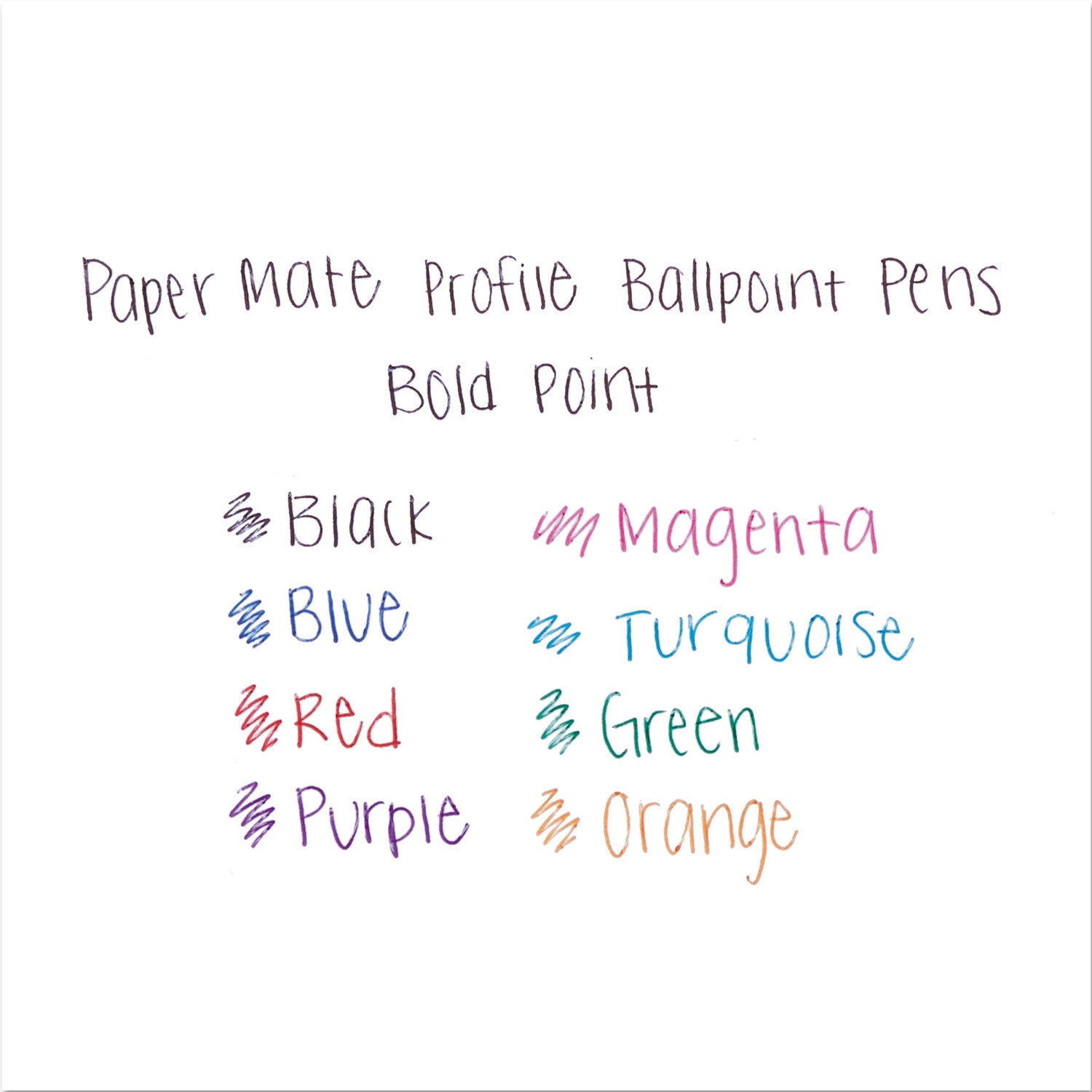 Paper Mate Profile Retractable Ballpoint Pen - 1 mm Pen Point - Retractable - Multi Ink - Assorted Barrel - 8 / Pack