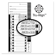 Time Clock Cards For Lathem Time 1600e, One Side, 4 X 9, 100/pack
