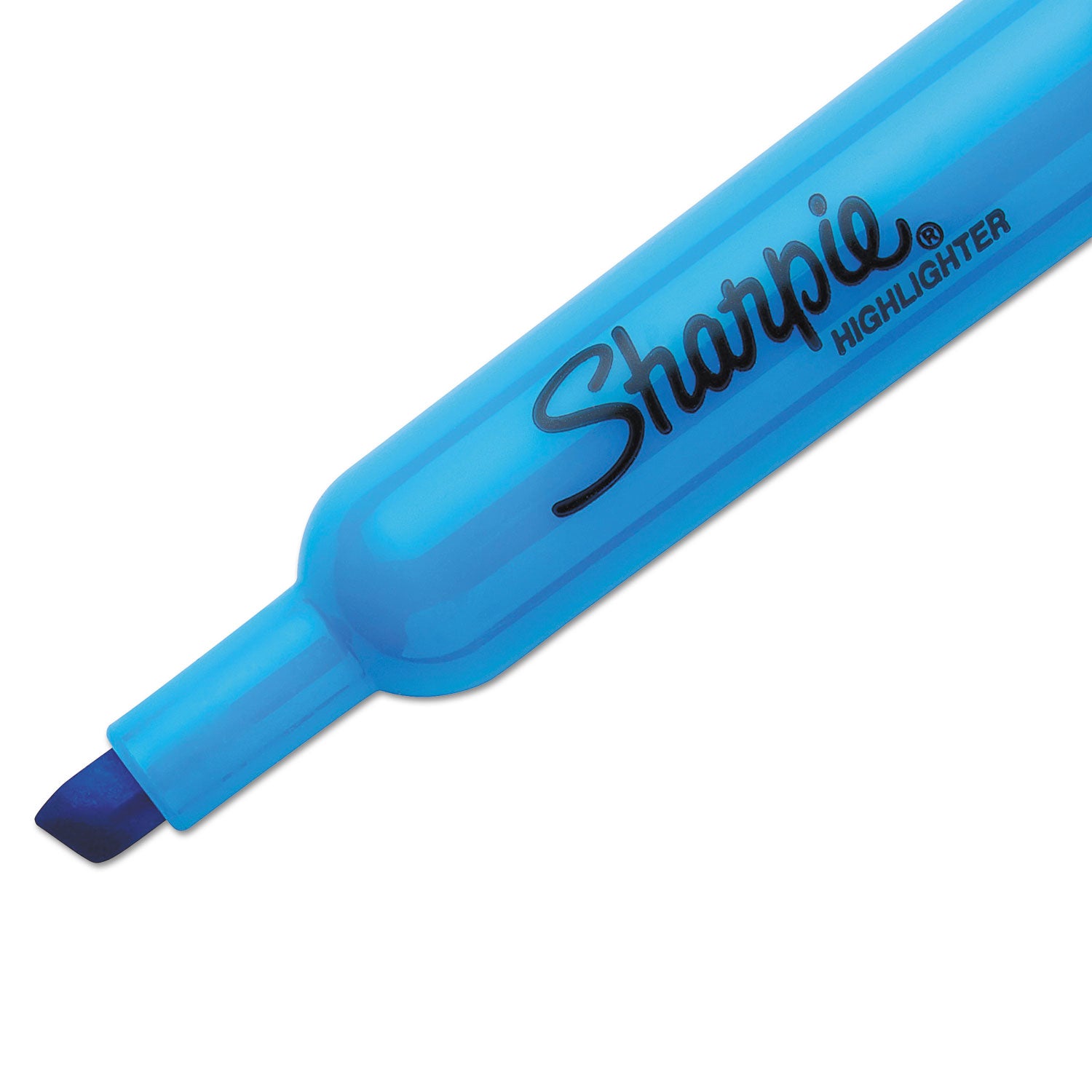 Sharpie Highlighter - Chisel Marker Point - Blue Ink - 1 Dozen