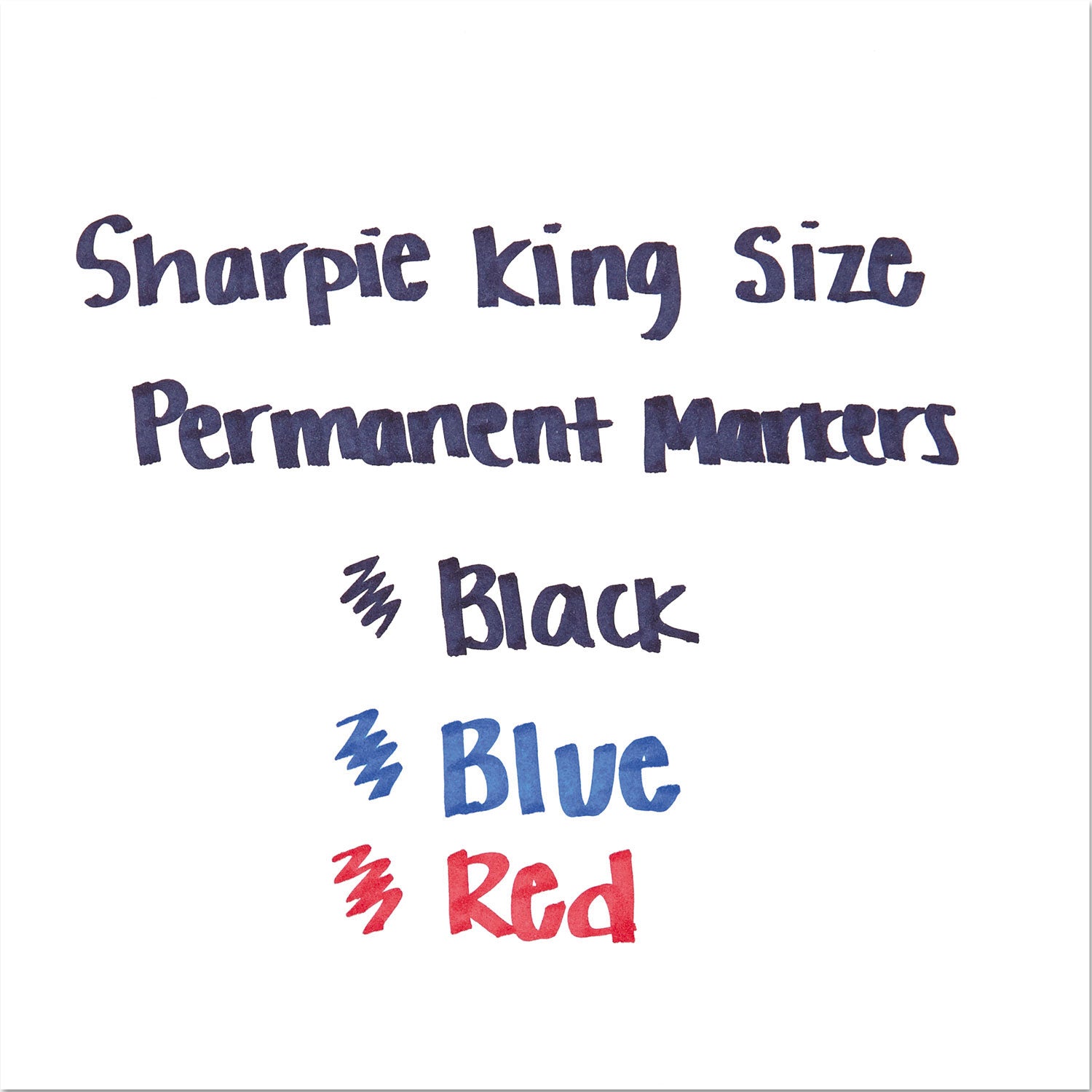 Sharpie King-Size Permanent Markers - Chisel Marker Point - Black Ink - Plastic Barrel - 4 / Pack