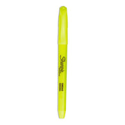 Sharpie Highlighter - Pocket - Chisel Marker Point - Fluorescent Yellow Ink - 1 Dozen