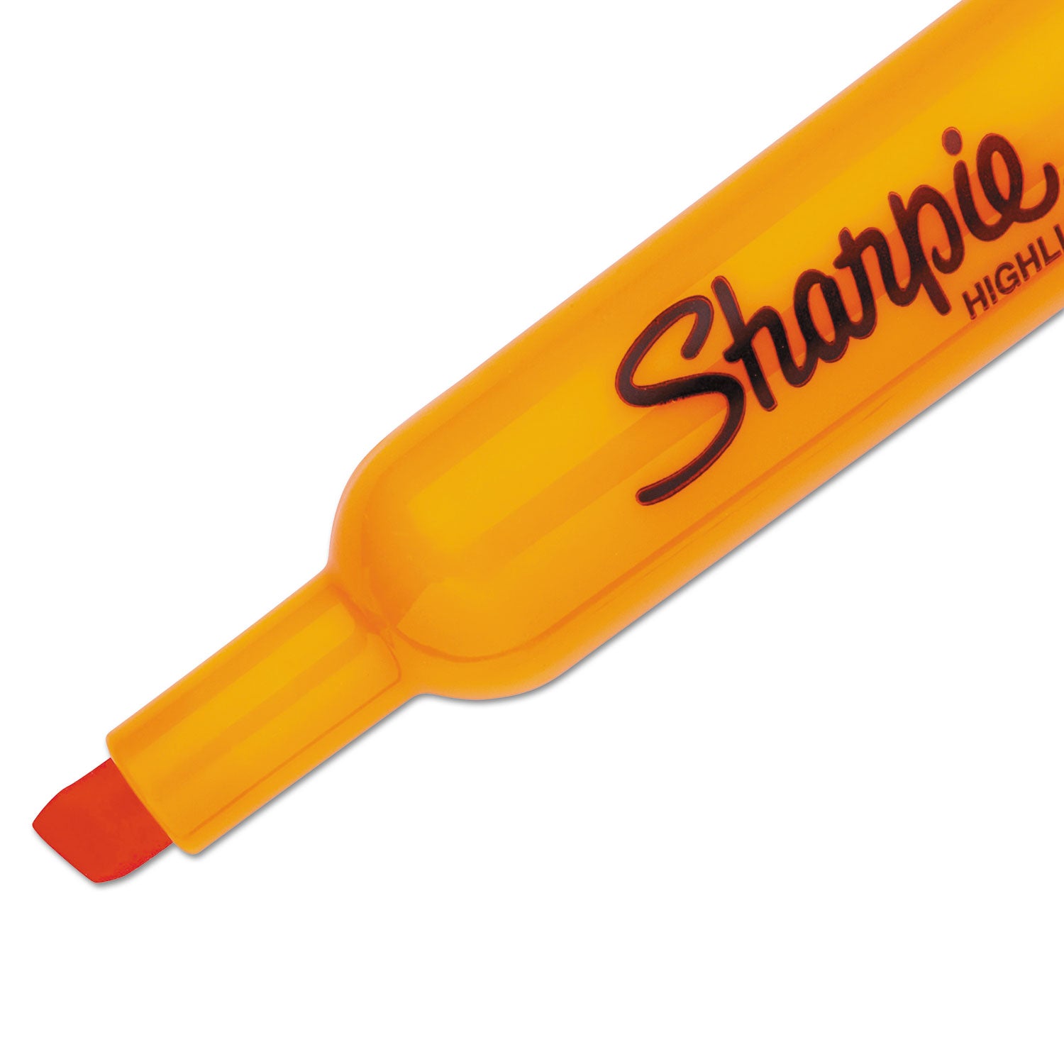 Sharpie Highlighter - Chisel Marker Point - Fluorescent Orange Ink - 1 Dozen