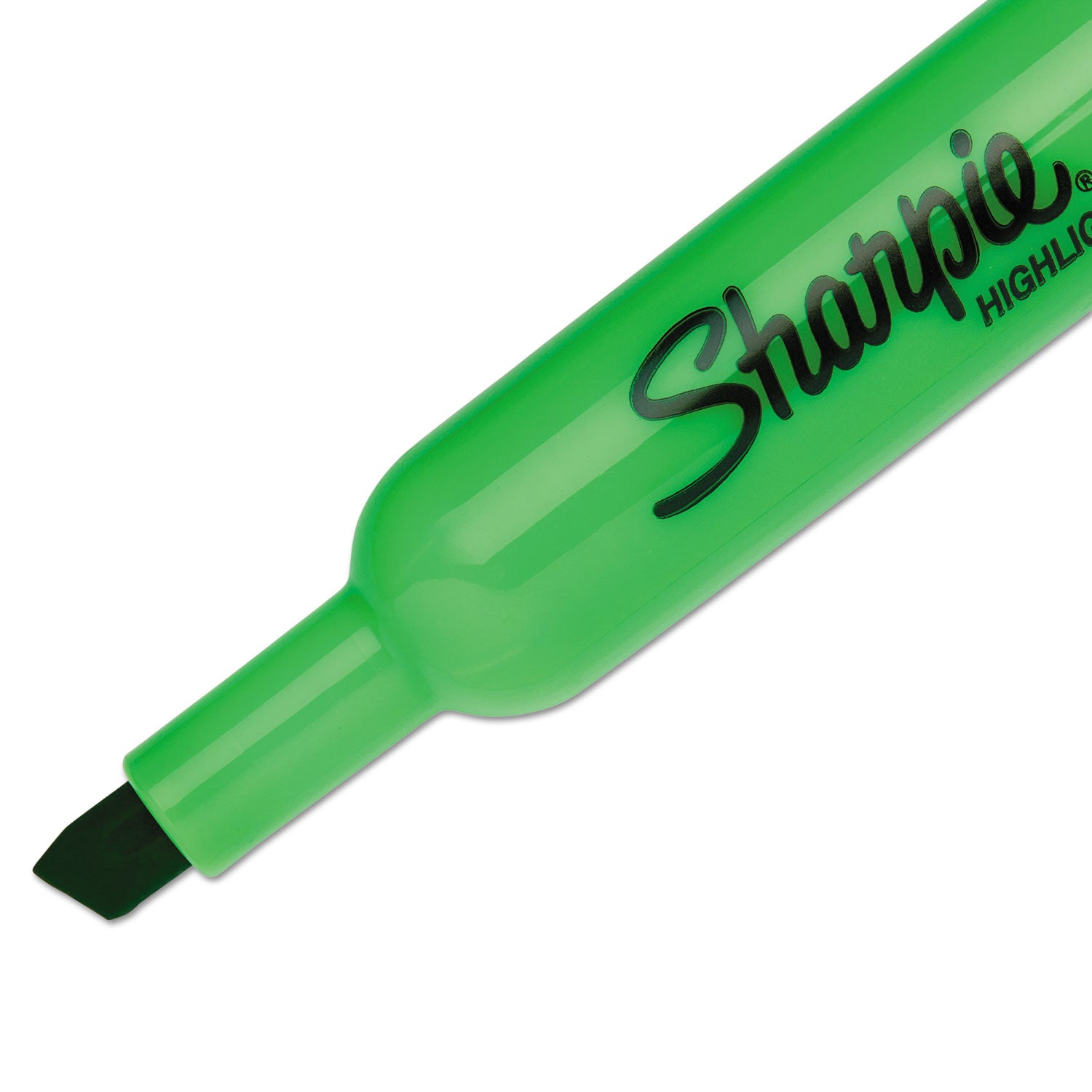 Sharpie Highlighter - Chisel Marker Point - Forest Green Ink - 1 Dozen