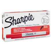Sharpie Precision Permanent Markers - Ultra Fine Narrow Marker Point - Red Ink - Alcohol Based - 1 Dozen