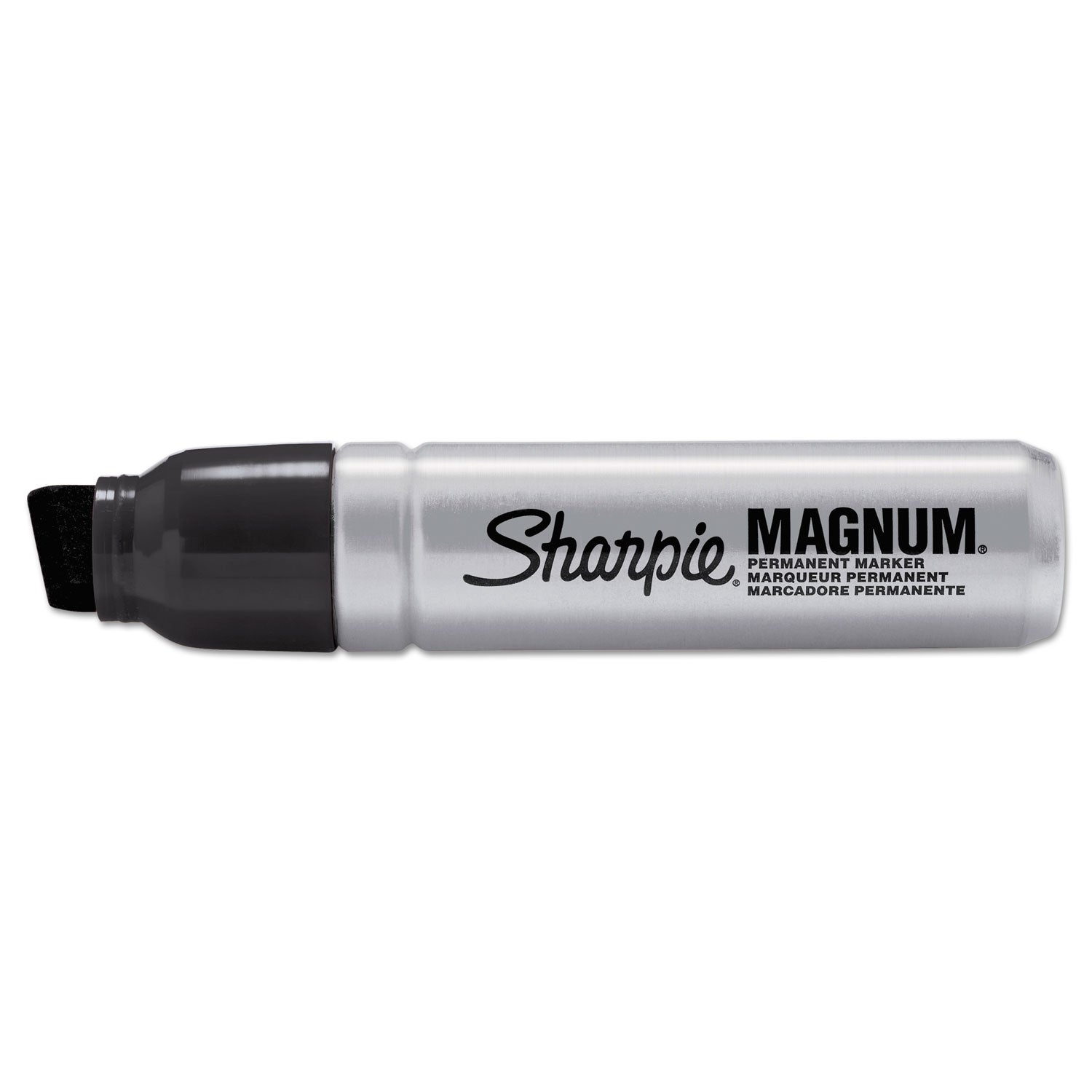 Sharpie Magnum Permanent Marker, Bold Chisel Tip, Extra Wide, Black Ink, Felt Tip, 1 Each