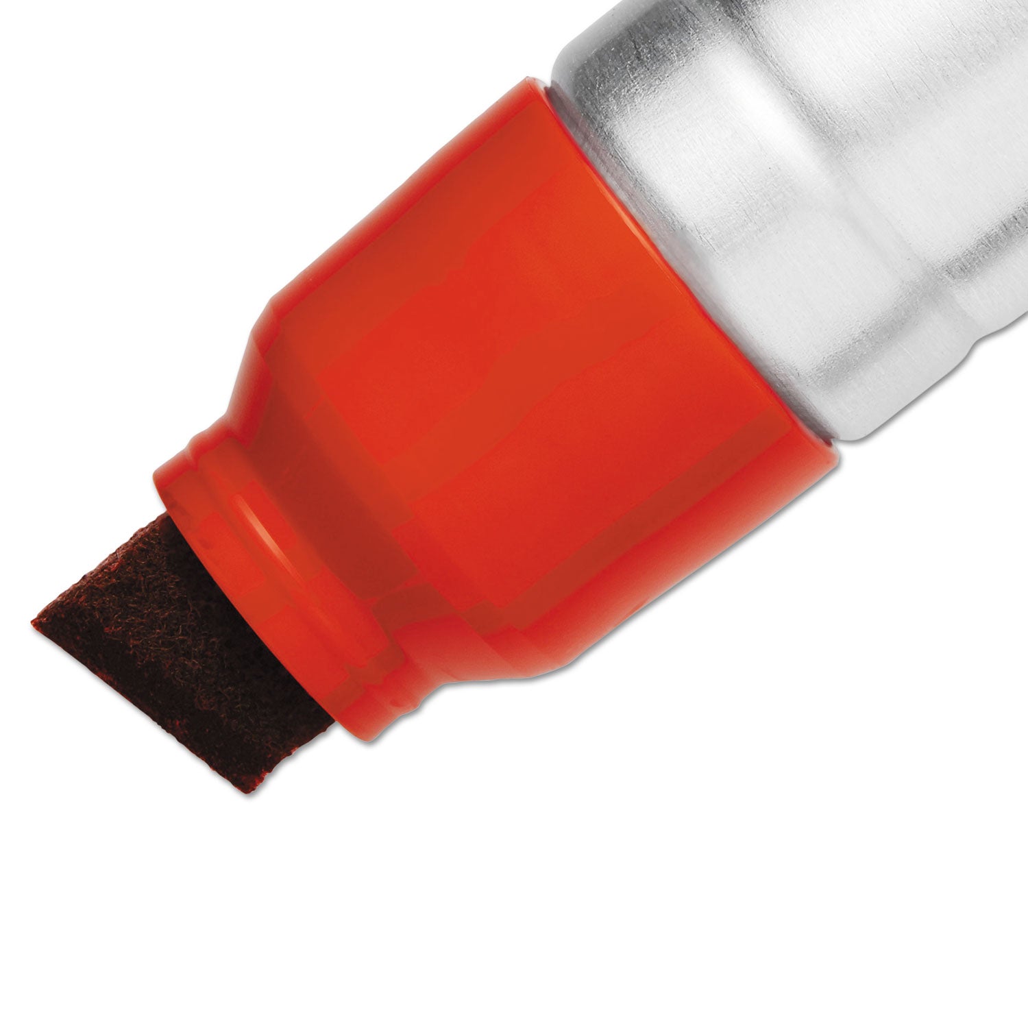 Sharpie Magnum Permanent Marker - 15.87 mm Jumbo Chisel Marker Point - Red Ink - Silver Plastic Barrel - Felt Tip - 1 Each
