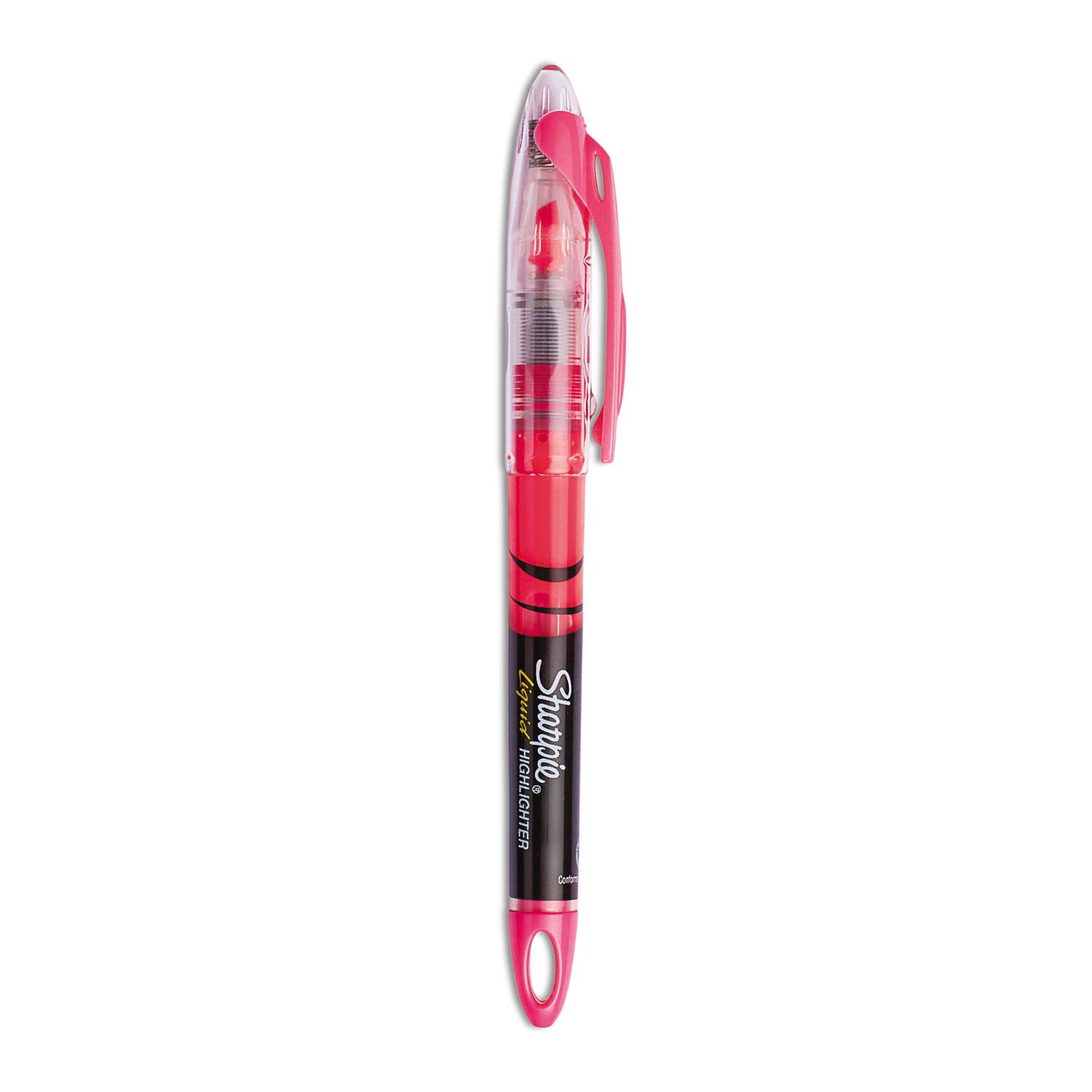 Sharpie Accent Highlighter - Liquid Pen - Micro Chisel Marker Point - Fluorescent Pink Ink - Pigment-based - 1 Dozen