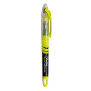 Sharpie Accent Highlighter - Liquid Pen - Micro Chisel Marker Point - Yellow Ink - Pigment-based - 1 Dozen