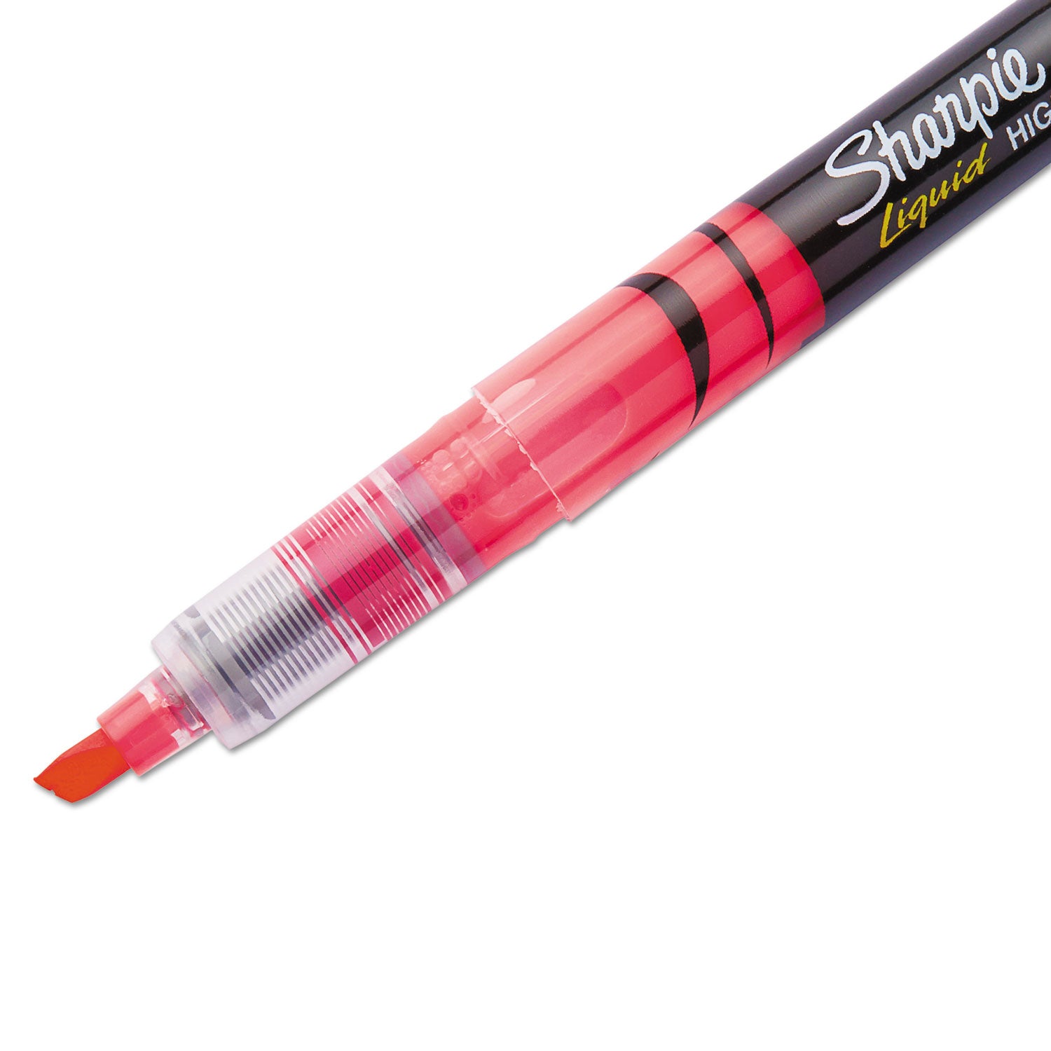 Sharpie Accent Highlighter - Liquid Pen - Micro Chisel Marker Point - Fluorescent Pink Ink - Pigment-based - 1 Dozen