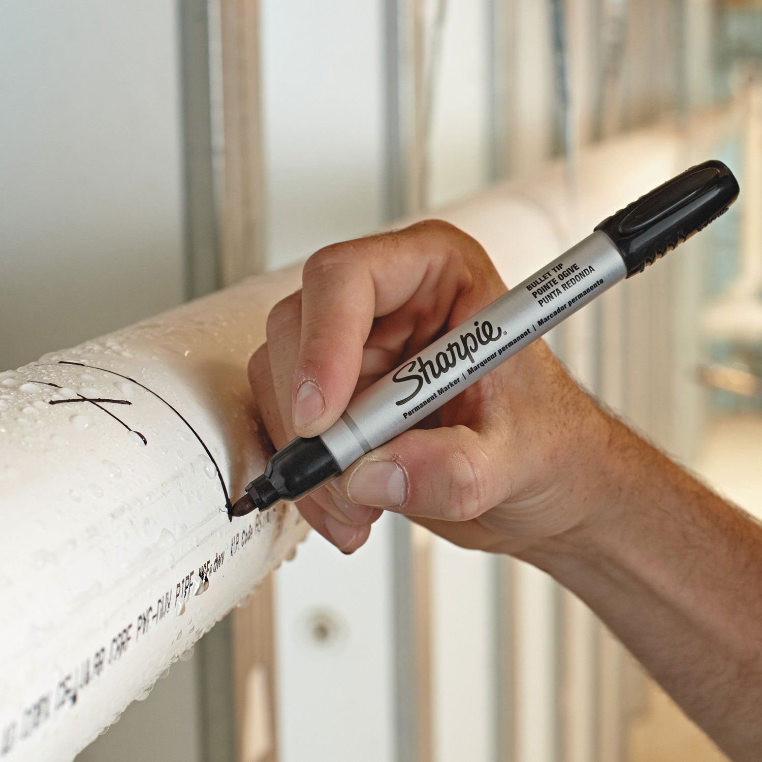 Sharpie Pro Permanent Marker - Bullet Marker Point - Black Ink - Metal Barrel - 1 Dozen