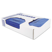 Heritage 1.3 mil Color-coded Can Liner - 30 gal Capacity - 43" Length x 30" Width x 1.30 mil (33 Micron) Thickness - Low Density - Blue - Commercial, Healthcare Can - 200 / Carton