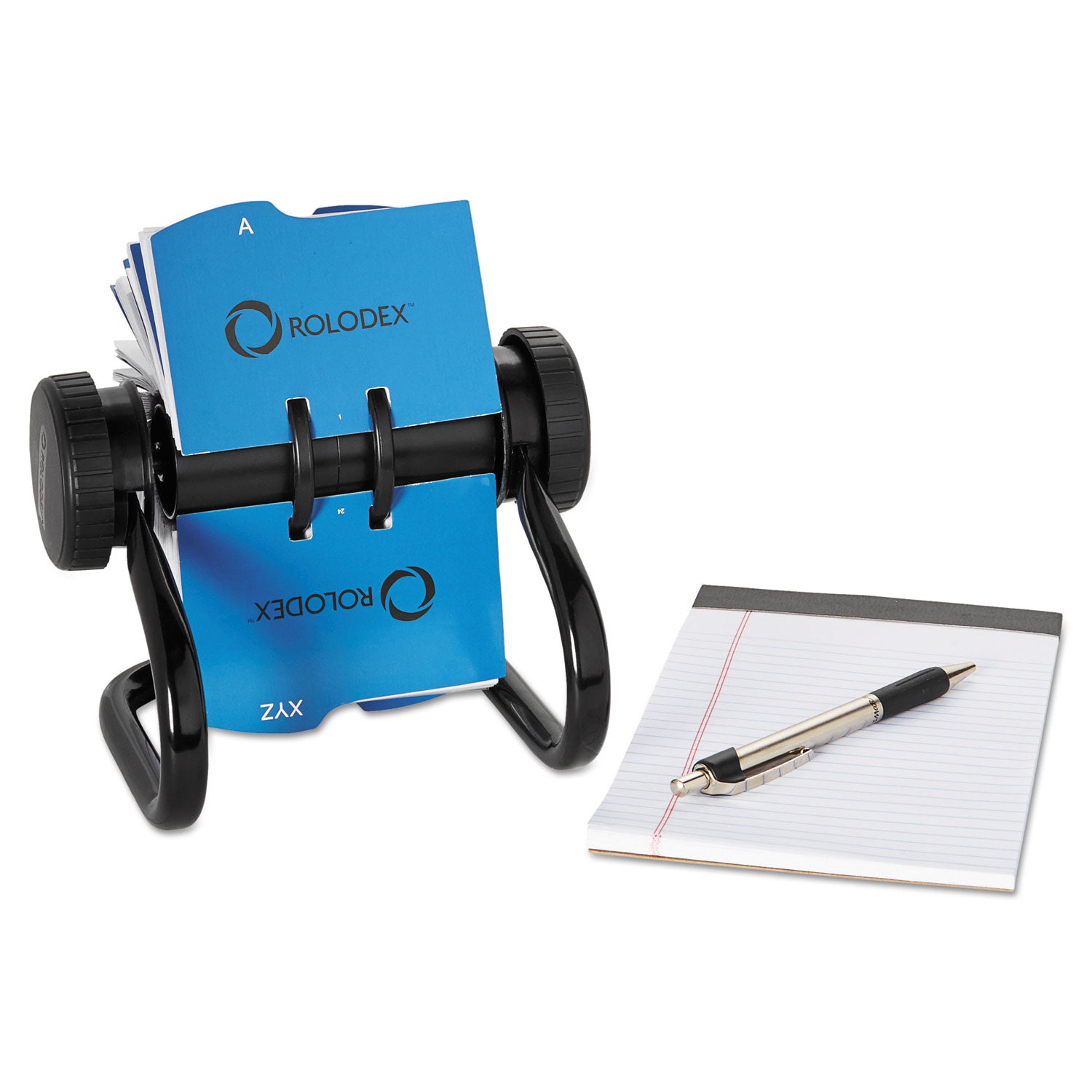 400 Card Capacity - For 2.63" x 4" Size Card - 24 Index Guide - Black
