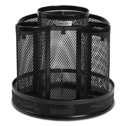 8 Compartment(s) - 6.5" Height - Rotate - Black - Steel - 1 Each