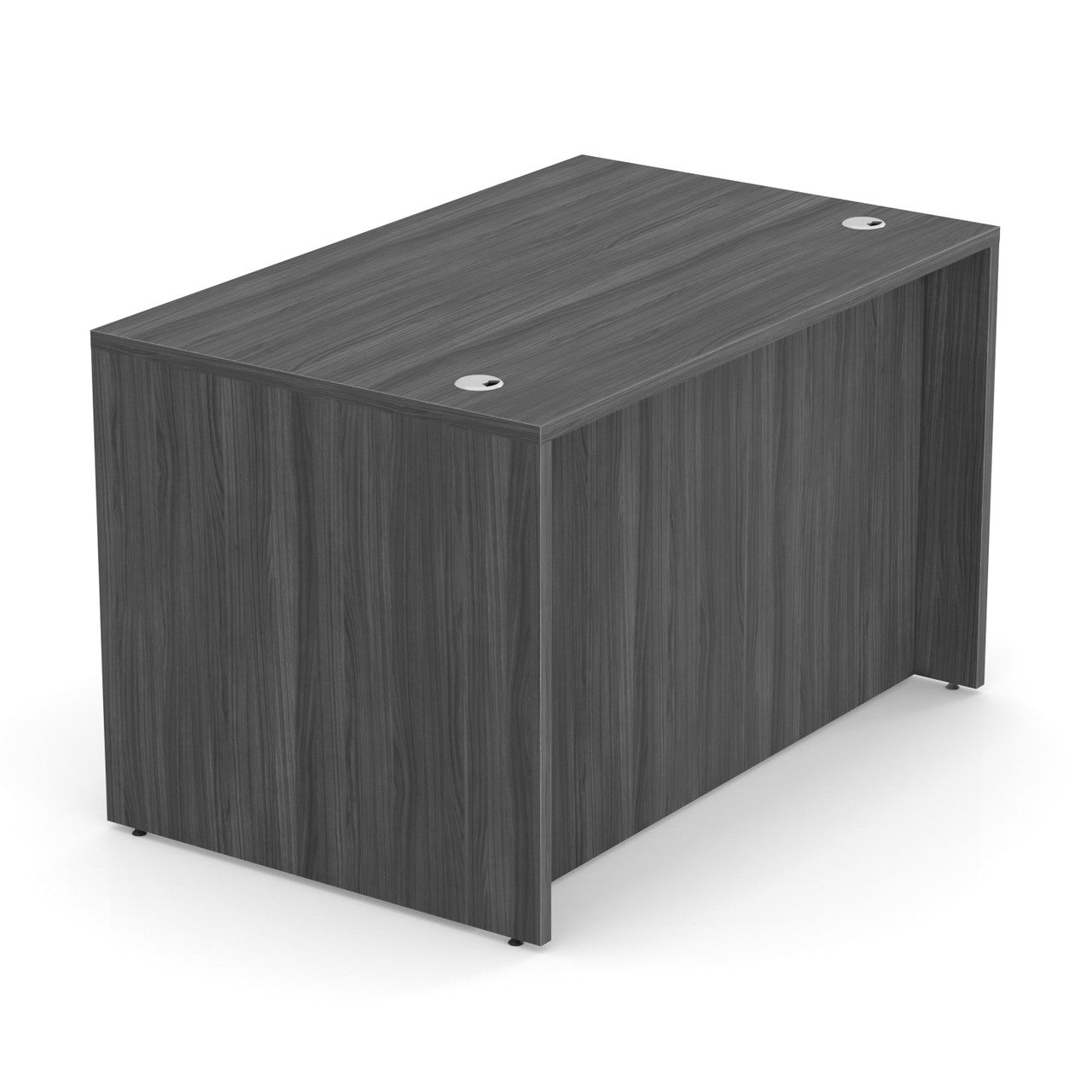 OfficeSource Laminate Desk Shell - 47''W x 30''D - Coastal Gray