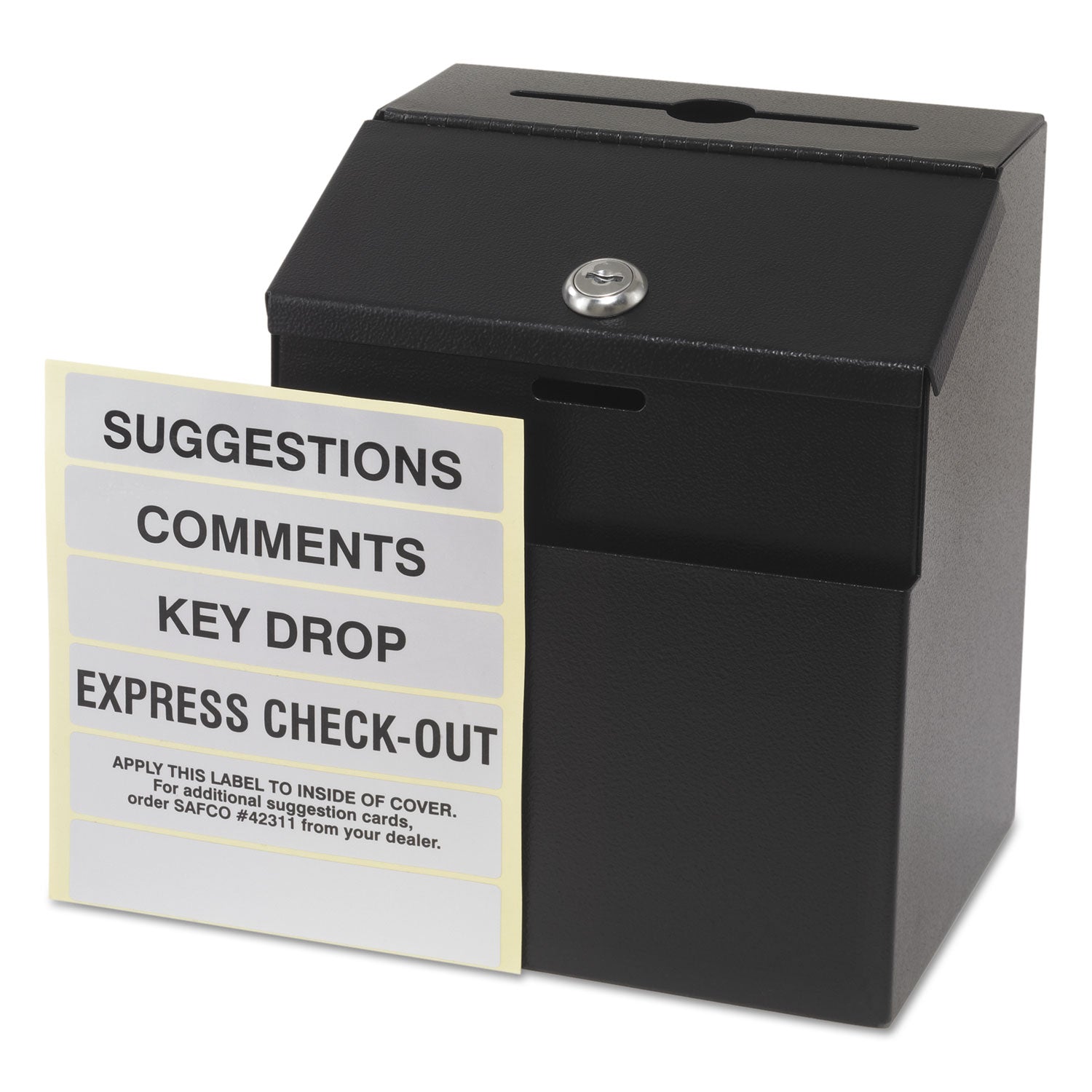 Suggestion Box Steel Blk