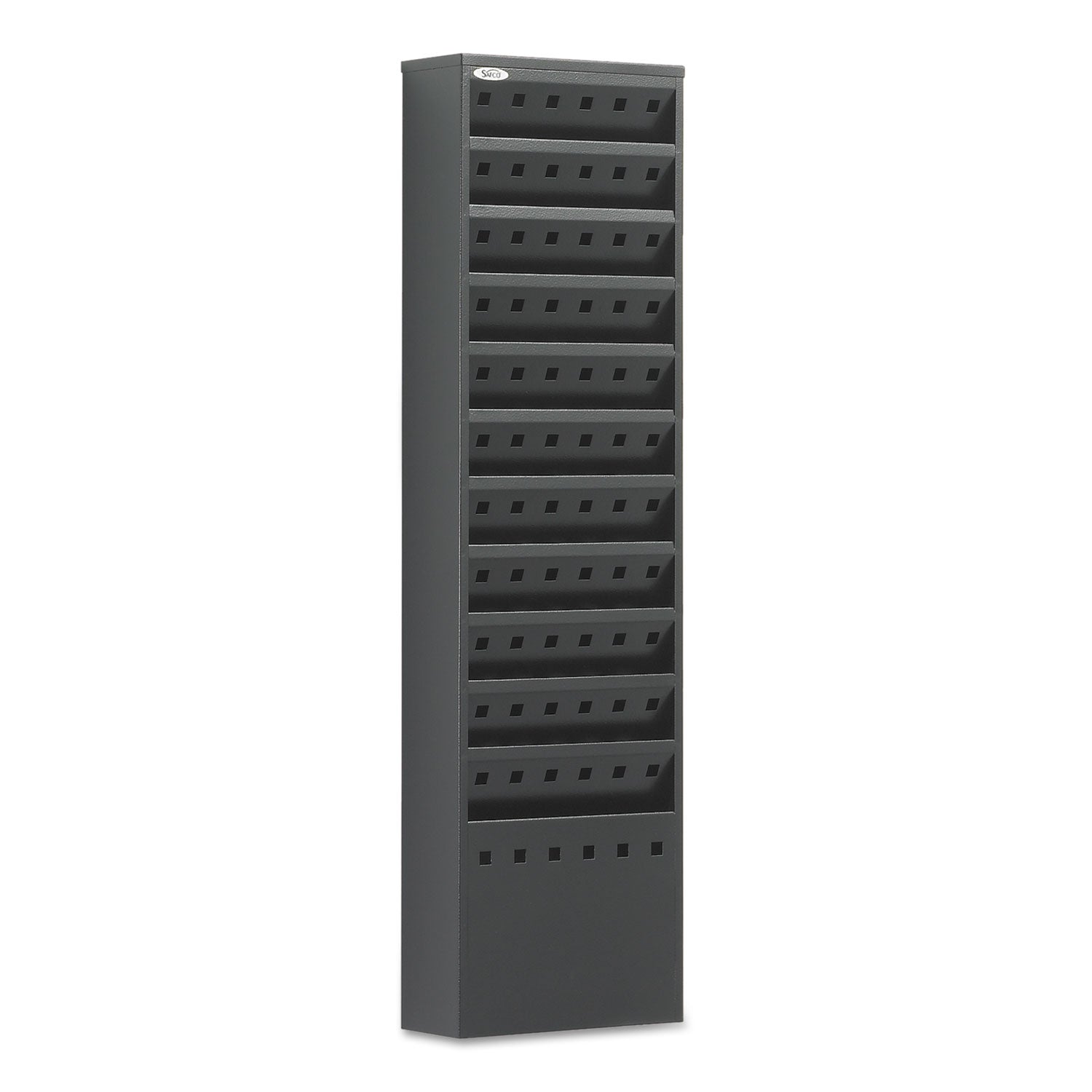 Lit Rack Steel 11 Pocket Blk