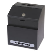 Suggestion Box Steel Blk