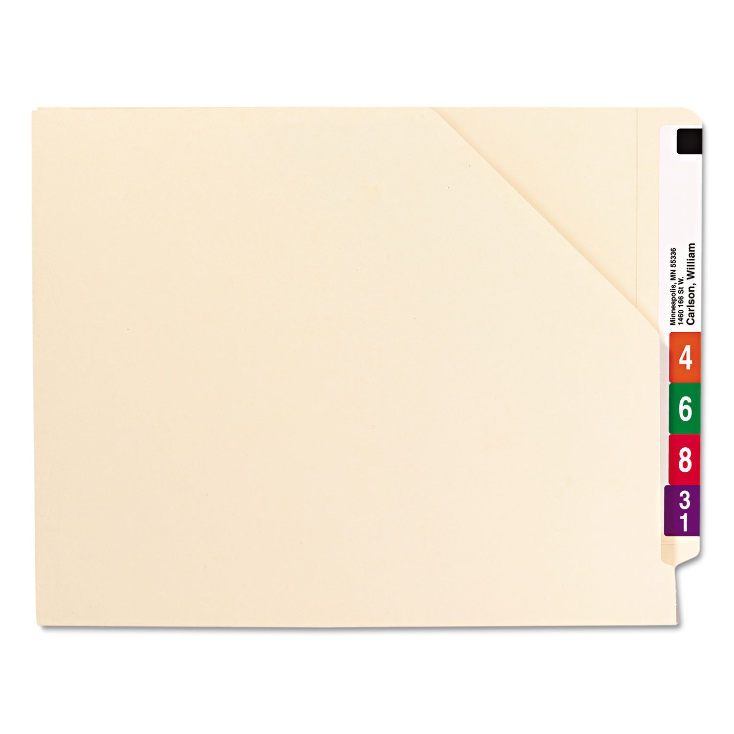 8 1/2" x 11" - 1 1/2" Expansion - 14 pt. - 2 Plys - Manila - 10% Recycled - 50 / Box