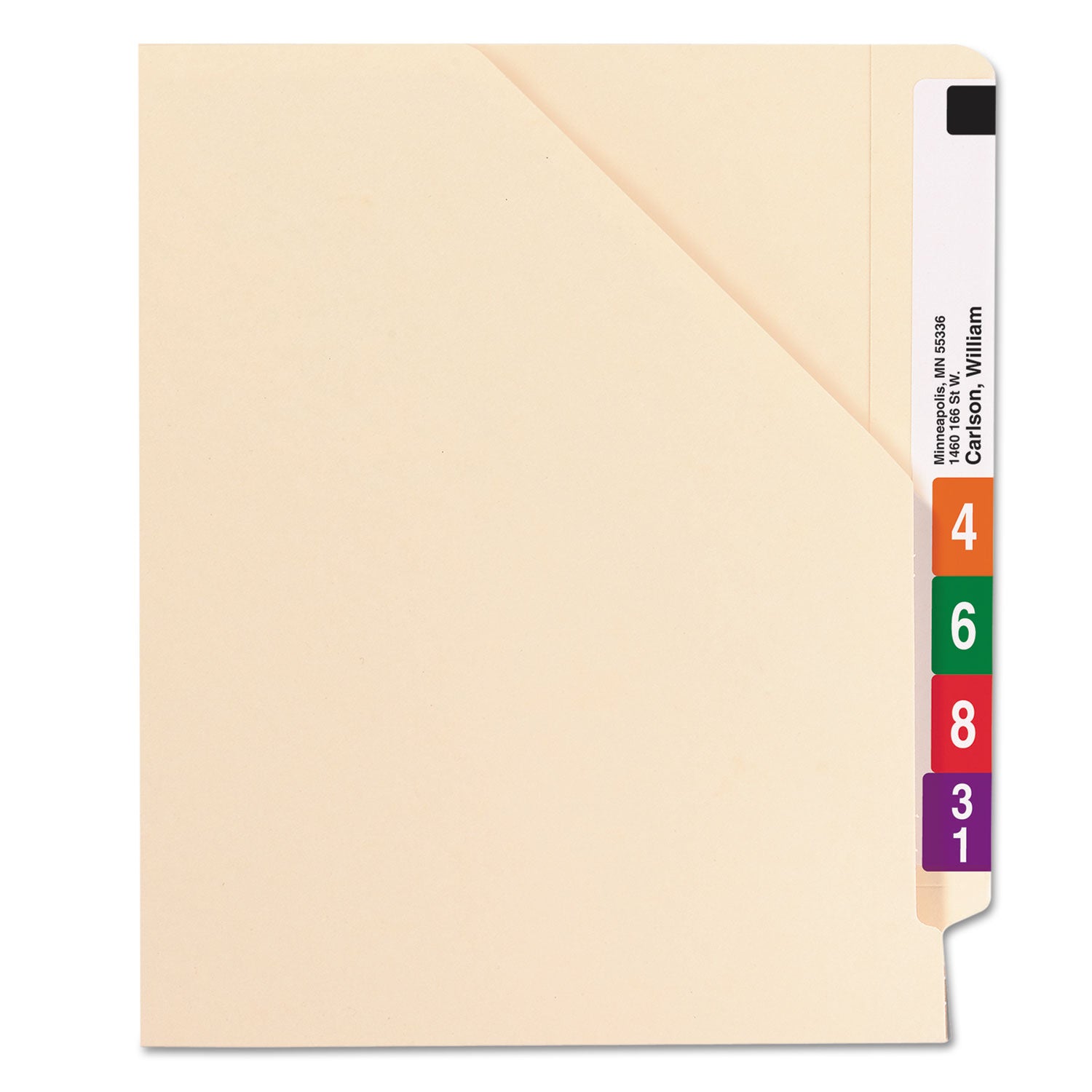 8 1/2" x 11" - 1 1/2" Expansion - 14 pt. - 2 Plys - Manila - 10% Recycled - 50 / Box