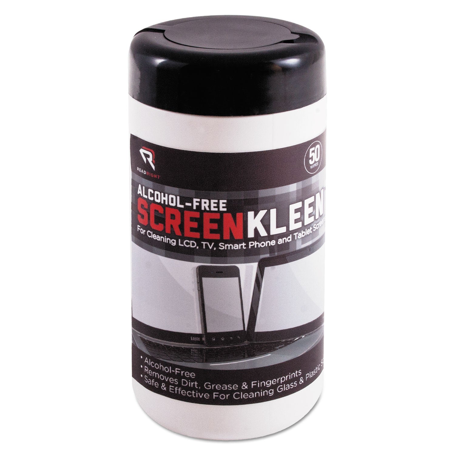 For PDA, Notebook, Display Screen - Alcohol-free - 50/Tub - 1 Each